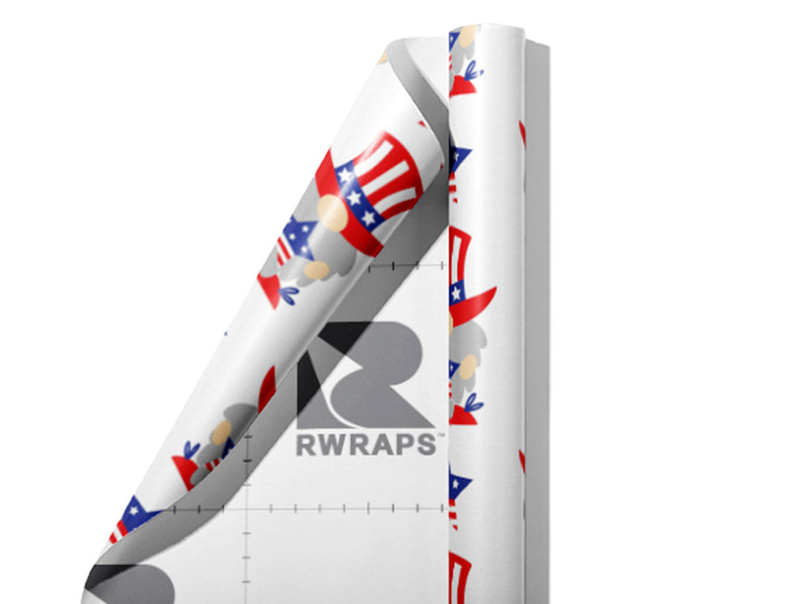 Uncle Sam Americana Wrap Film Sheets~Rwraps Series 914 Uncle Sam Americana Scrolled Sheet~4