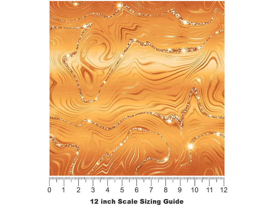 Uncut Lindsay Gemstone Vinyl Film Pattern Size 12 inch Scale~Rwraps Uncut Lindsay Gemstone Sizing Chart~2
