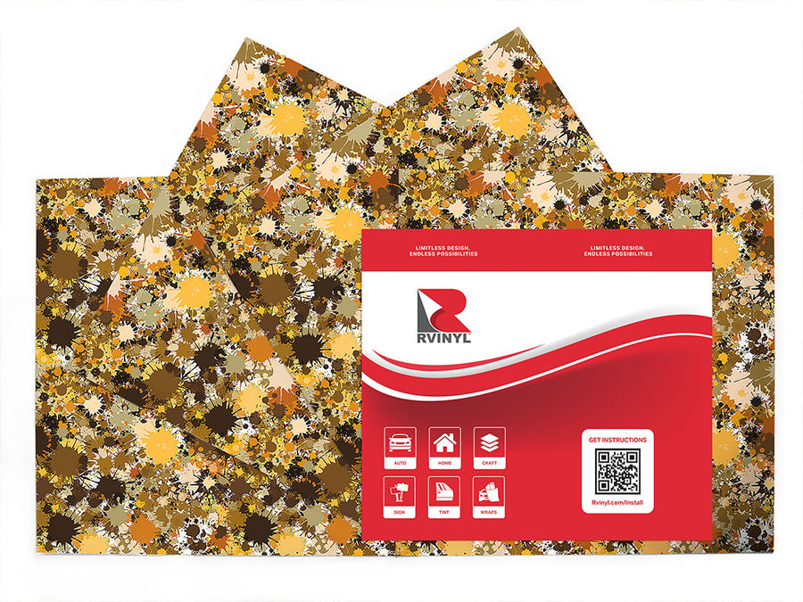 under attack paint splatter Craft Vinyl Sheet Pack