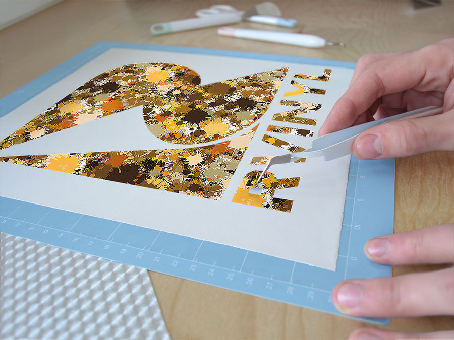 under attack paint splatter Easy Weed Craft Vinyl