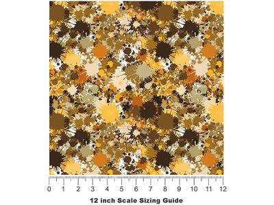 Under Attack Paint Splatter Vinyl Film Pattern Size 12 inch Scale~Rwraps Under Attack Paint Splatter Sizing Chart~2