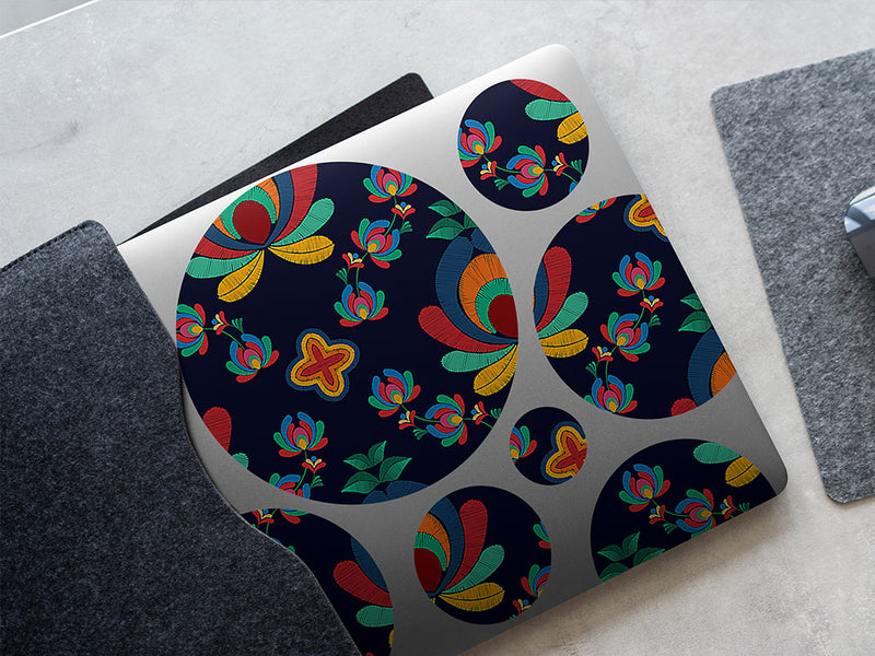 understated lotus mandala DIY Laptop Stickers