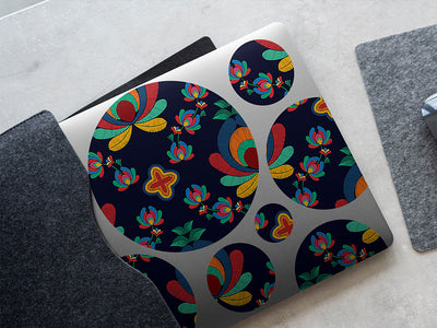 understated lotus mandala DIY Laptop Stickers