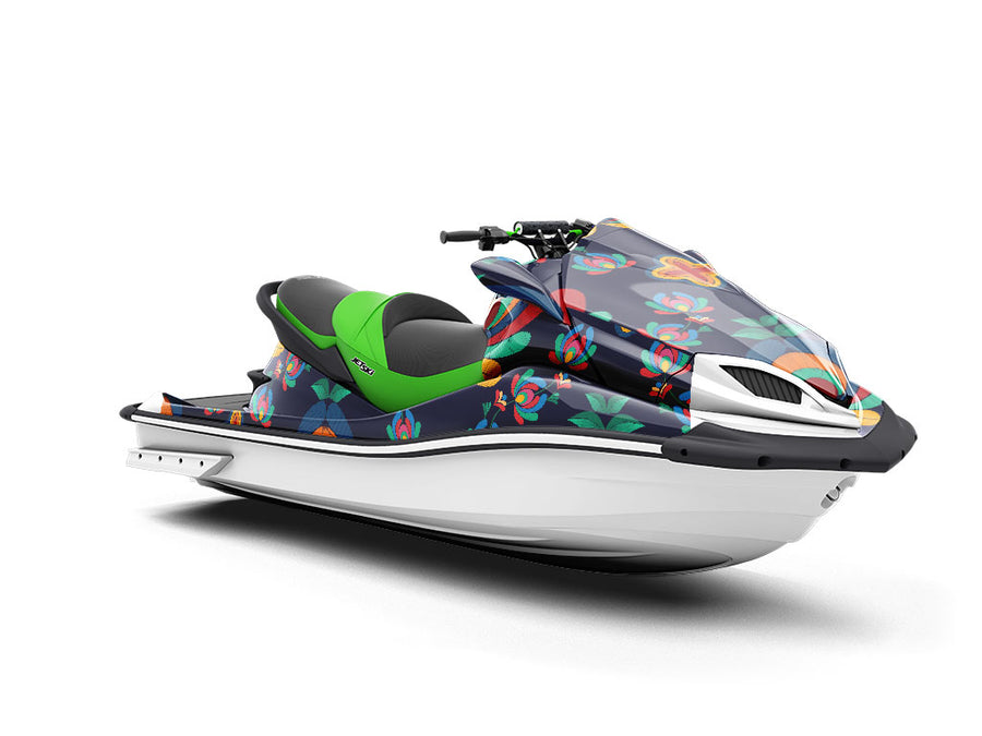 Understated Lotus Mandala Jet Ski Vinyl Customized Wrap