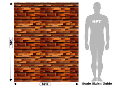 Uneven Chestnut Wooden Parquet Vehicle Wrap Scale~Rwraps Series 914 Uneven Chestnut Wooden Parquet Measurements~2