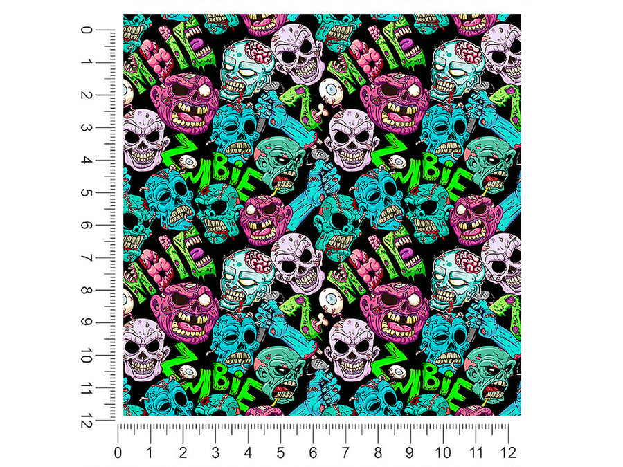 unforgiving dead horror 1ft x 1ft Craft Sheets