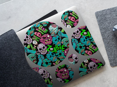 unforgiving dead horror DIY Laptop Stickers