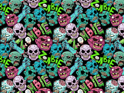 Unforgiving Dead Zombie Vinyl Wrap Pattern~Rwraps Series 914 Digitally Printed Vinyl Wrap~0