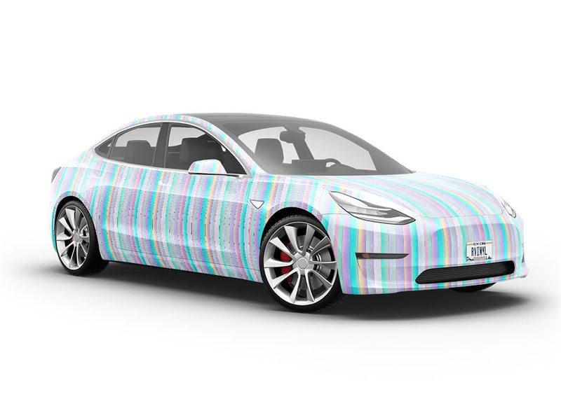 Unicorn Fantasy Wood Plank Vehicle Vinyl Wrap