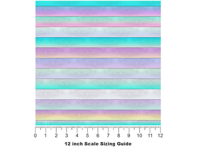 Unicorn Fantasy Wood Plank Vinyl Film Pattern Size 12 inch Scale~Rwraps Unicorn Fantasy Wood Plank Sizing Chart~3