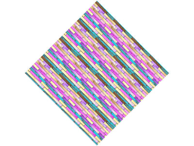 Unicorn Rainbow Wooden Parquet Vinyl Wrap Pattern