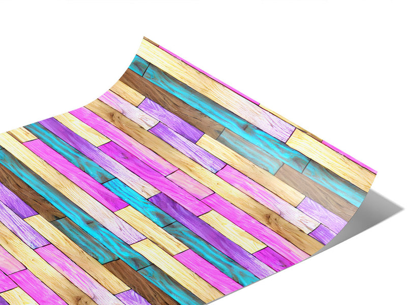 Unicorn Rainbow Wooden Parquet Vinyl Wraps~Rwraps Series 914 Digitally Printed Vinyl Wrap~1