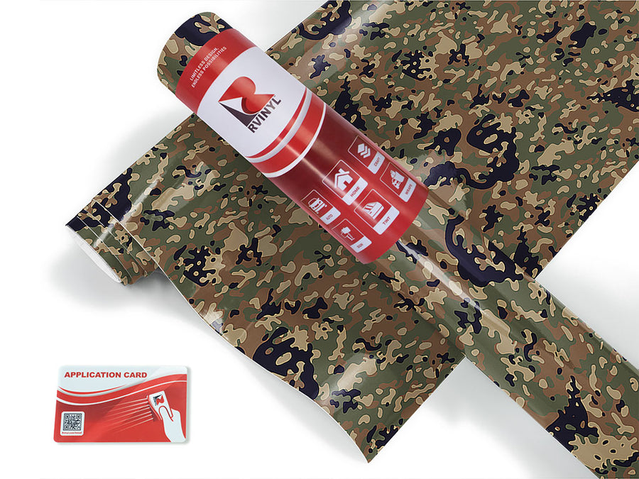 uniform flecktarn camouflage Craft Vinyl Roll