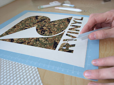 uniform flecktarn camouflage Easy Weed Craft Vinyl