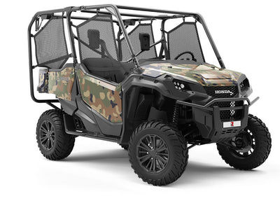 Uniform Flecktarn Camouflage Utility Vehicle Vinyl Wrap