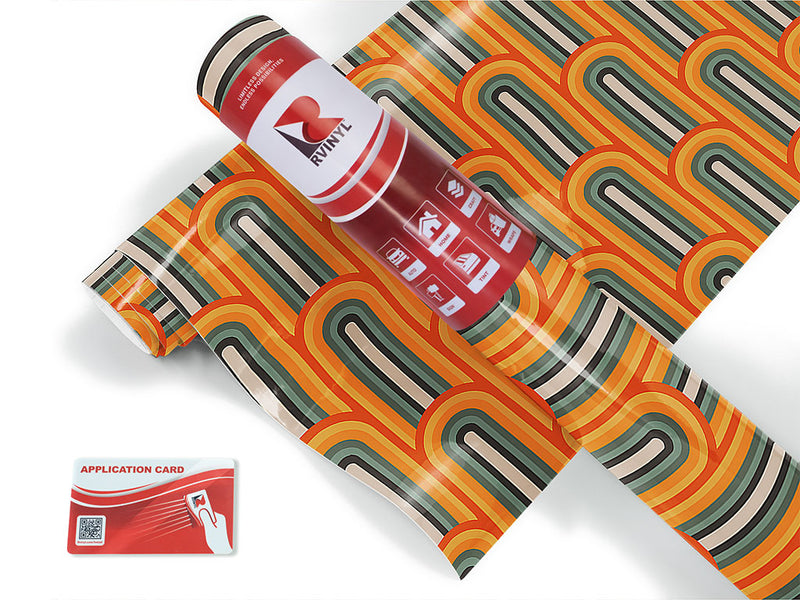 up and down retro Craft Vinyl Roll