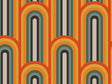 Up and Down Retro Vinyl Wrap Pattern~Rwraps Series 914 Digitally Printed Vinyl Wrap~0