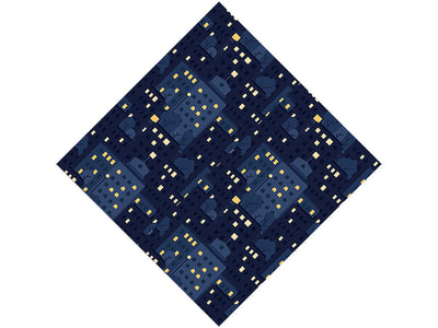 Up Late Cityscape Vinyl Wrap Pattern