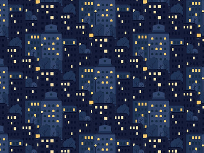 Up Late Cityscape Vinyl Wrap Pattern~Rwraps Series 914 Digitally Printed Vinyl Wrap~0