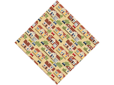 Upper Middle Class Cityscape Vinyl Wrap Pattern