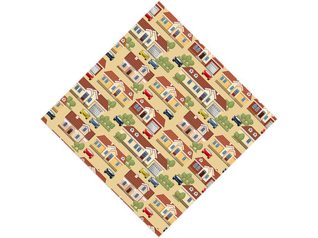 Upper Middle Class Cityscape Vinyl Wrap Pattern