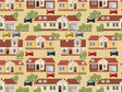 Upper Middle Class Cityscape Vinyl Wrap Pattern~Rwraps Series 914 Digitally Printed Vinyl Wrap~0