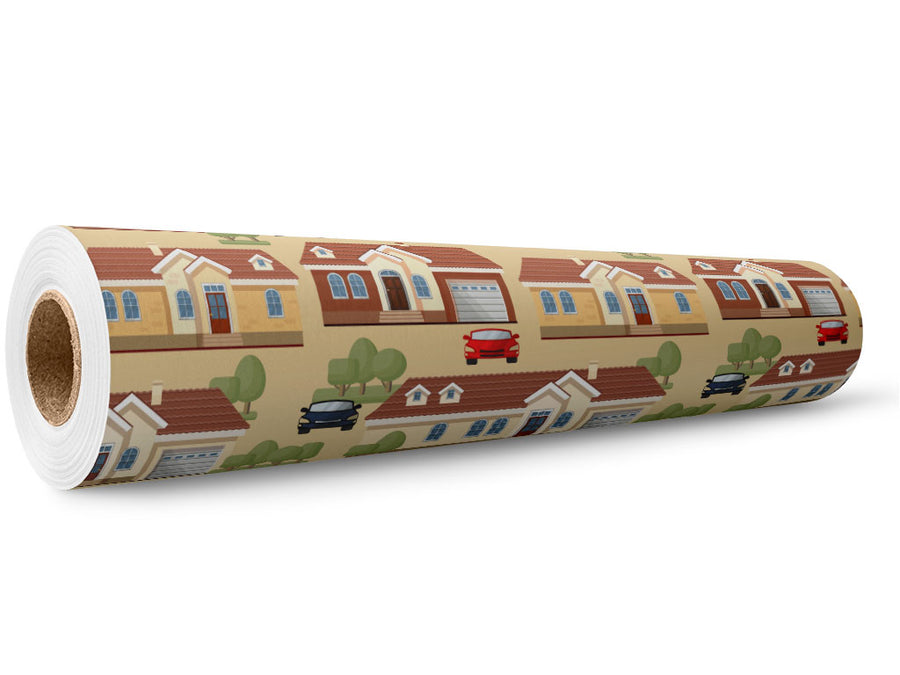 Upper Middle Class Cityscape Wrap Film Wholesale Roll~Rwraps Series 914 Digitally Printed Vinyl Roll~5