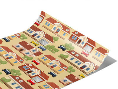 Upper Middle Class Cityscape Vinyl Wraps~Rwraps Series 914 Digitally Printed Vinyl Wrap~1