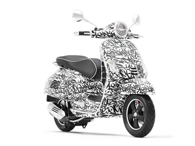 Urban Art Graffiti Vespa Scooter Wrap Film