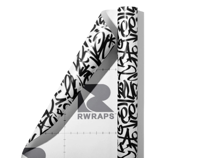 Urban Art Graffiti Wrap Film Sheets~Rwraps Series 914 Urban Art Graffiti Scrolled Sheet~4