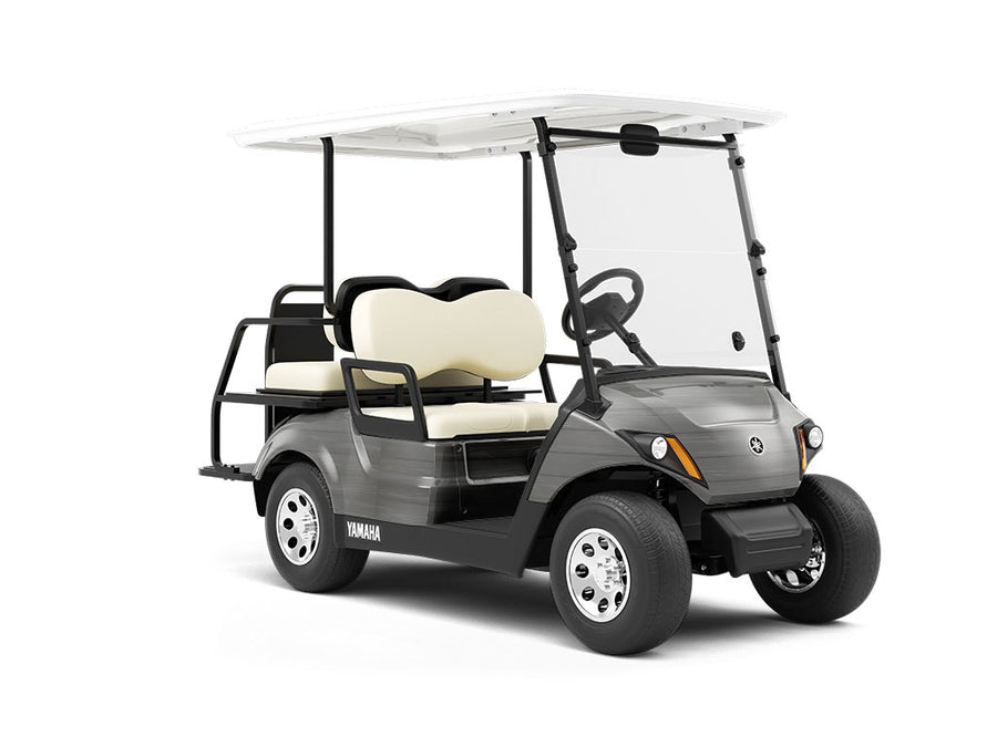 Urban Grey Wood Plank Wrapped Golf Cart
