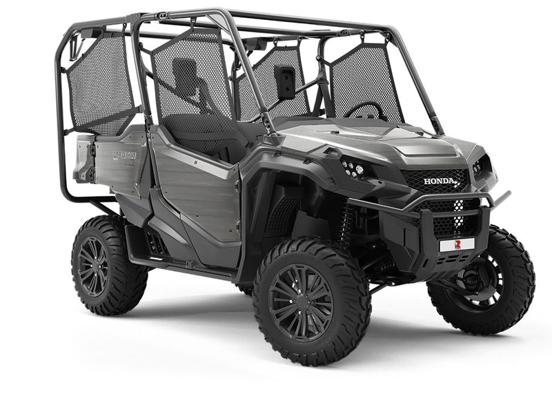 Urban Grey Wood Plank Utility Vehicle Vinyl Wrap