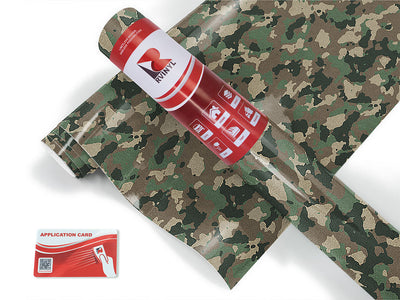 us woodland camouflage Craft Vinyl Roll
