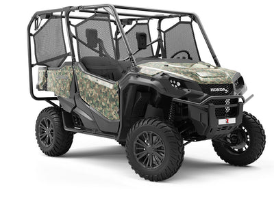 US Woodland Camouflage Utility Vehicle Vinyl Wrap