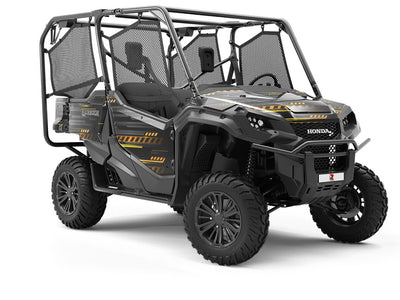 Use Caution  Technology Utility Vehicle Vinyl Wrap