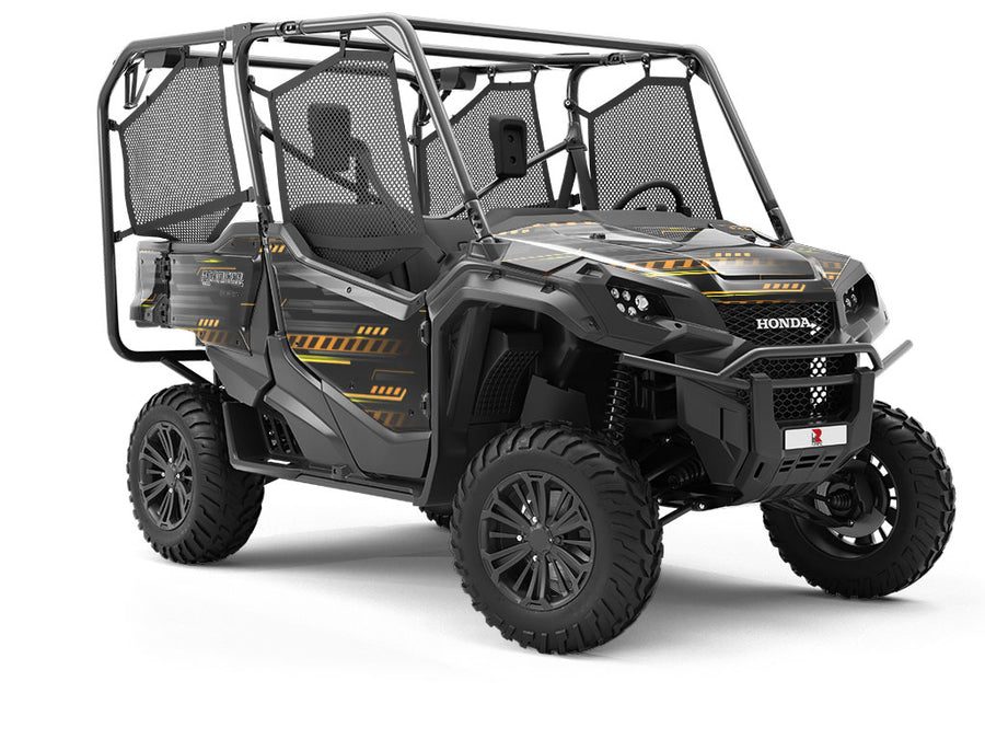 Use Caution  Technology Utility Vehicle Vinyl Wrap