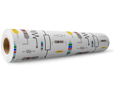 Useful Resistor  Technology Wrap Film Wholesale Roll~Rwraps Series 914 Digitally Printed Vinyl Roll~5