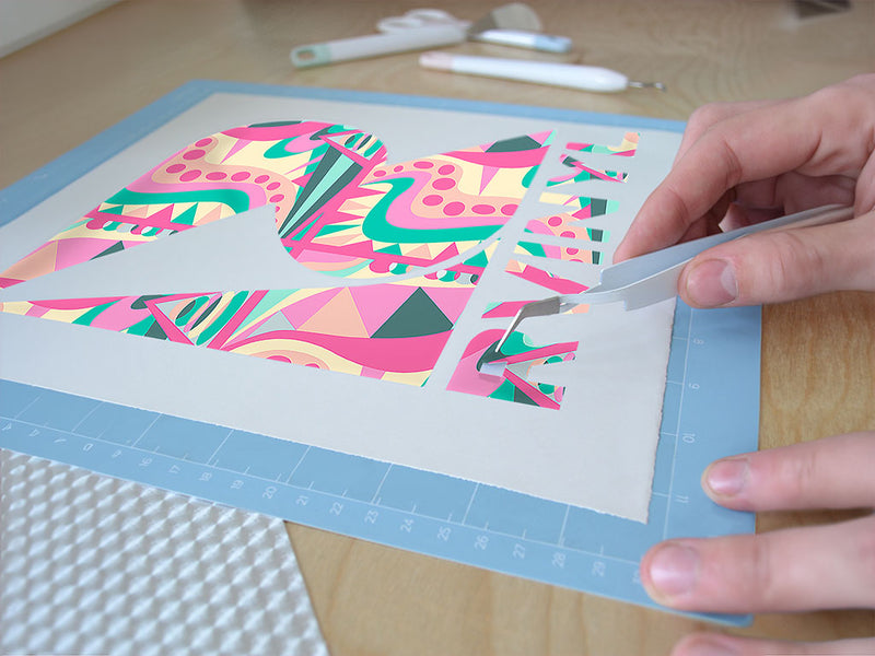 utterly smitten mosaic Easy Weed Craft Vinyl