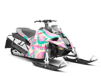 Utterly Smitten Mosaic Custom Wrapped Snowmobile