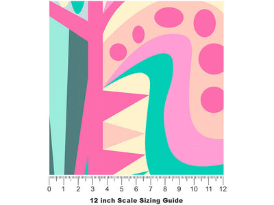 Utterly Smitten Mosaic Vinyl Film Pattern Size 12 inch Scale~Rwraps Utterly Smitten Mosaic Sizing Chart~2
