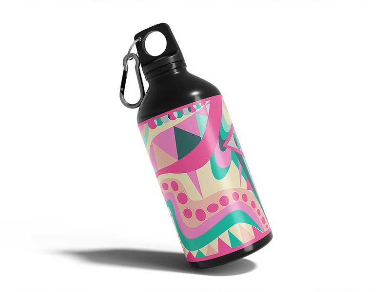 utterly smitten mosaic Water Bottle DIY Stickers