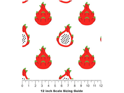 Valdivia Roja Fruit Vinyl Film Pattern Size 12 inch Scale~Rwraps Valdivia Roja Fruit Sizing Chart~2