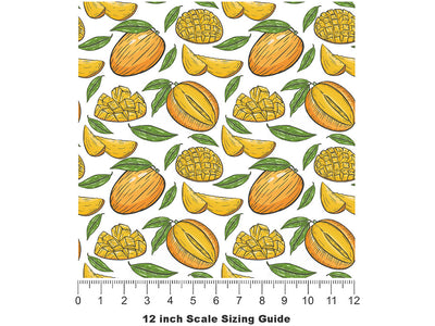 Valencia Pride Fruit Vinyl Film Pattern Size 12 inch Scale~Rwraps Valencia Pride Fruit Sizing Chart~2