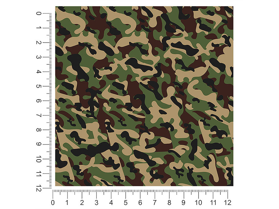 valley stream camouflage 1ft x 1ft Craft Sheets