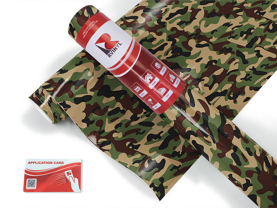 valley stream camouflage Craft Vinyl Roll