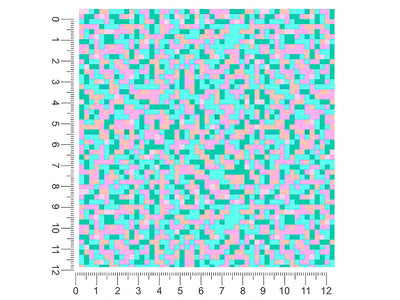 vanilla ice pixel 1ft x 1ft Craft Sheets