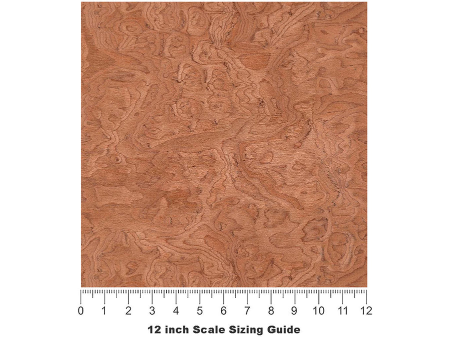 Vavona Name3 Woodgrain Vinyl Film Pattern Size 12 inch Scale~Rwraps Vavona Name3 Woodgrain Sizing Chart~3