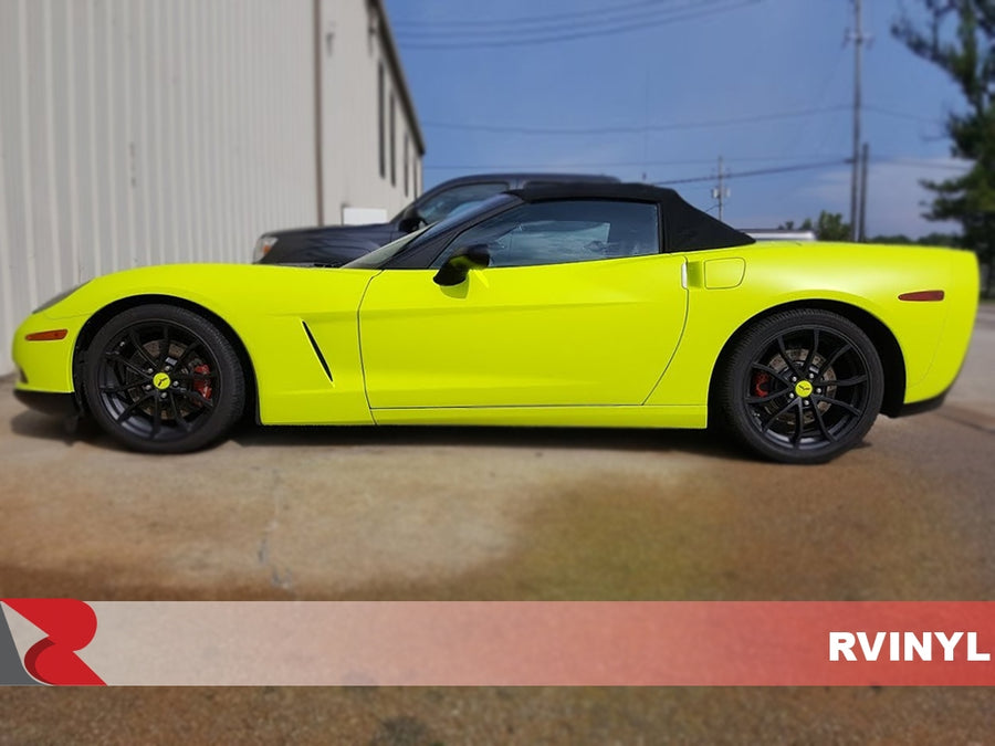 3M 1080 Satin Neon Fluorescent Yellow DIY Driver Side Wrap