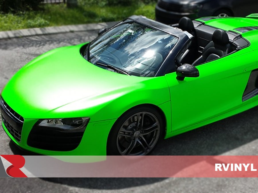 3M 1080 Satin Neon Fluorescent Green Front Wrap