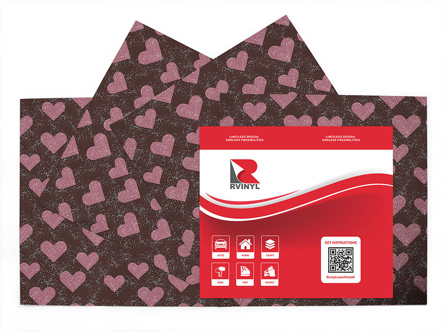 veiled secrets heart Craft Vinyl Sheet Pack